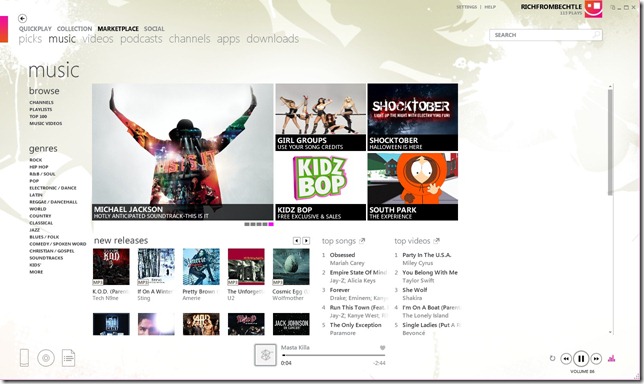 Zune marketplace
